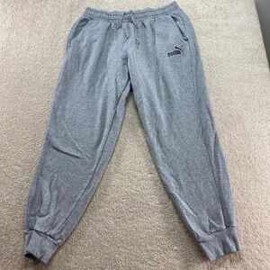 Puma Sweatpants Men Size XLT Gray Joggers Pants Activewear Athletic